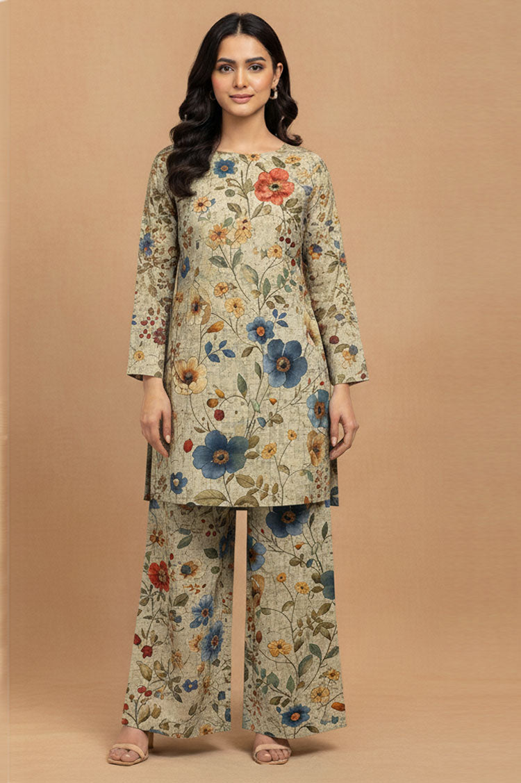 D # 06 PRINTED BANADORA 2 PCS SHIRT & TROUSER