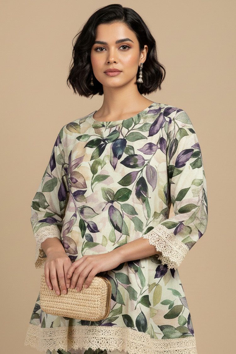 D # 12 PRINTED BANADORA 2 PCS SHIRT & TROUSER