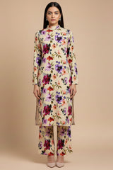 D # 02 PRINTED BANADORA 2 PCS SHIRT & TROUSER