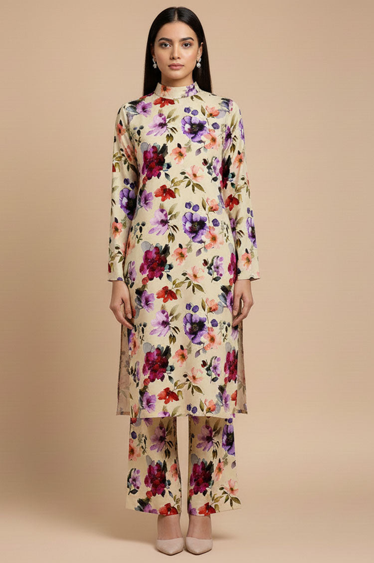 D # 02 PRINTED BANADORA 2 PCS SHIRT & TROUSER