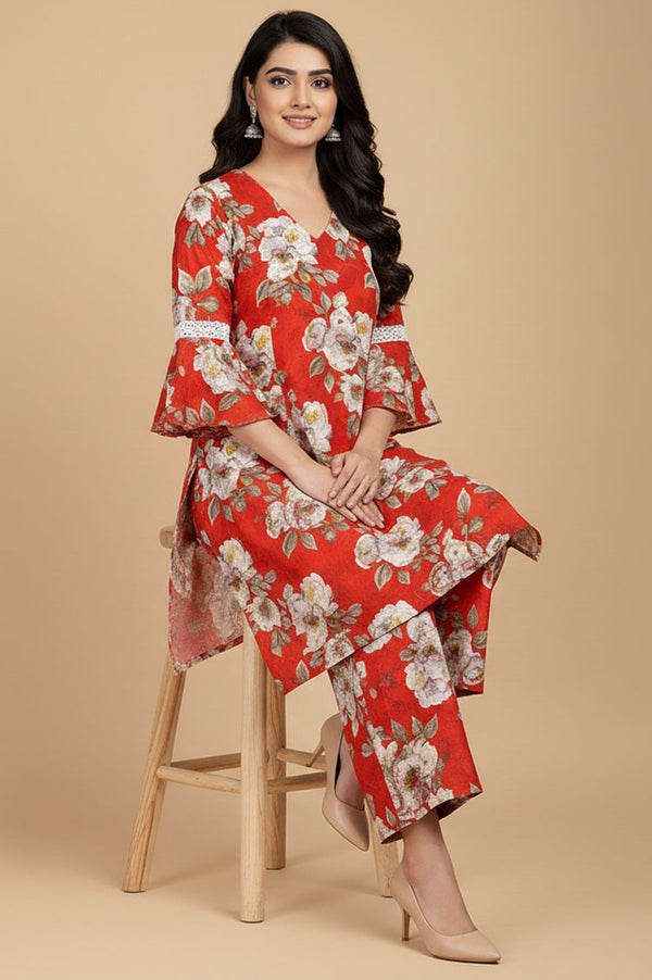 D # 04 PRINTED BANADORA 2 PCS SHIRT & TROUSER