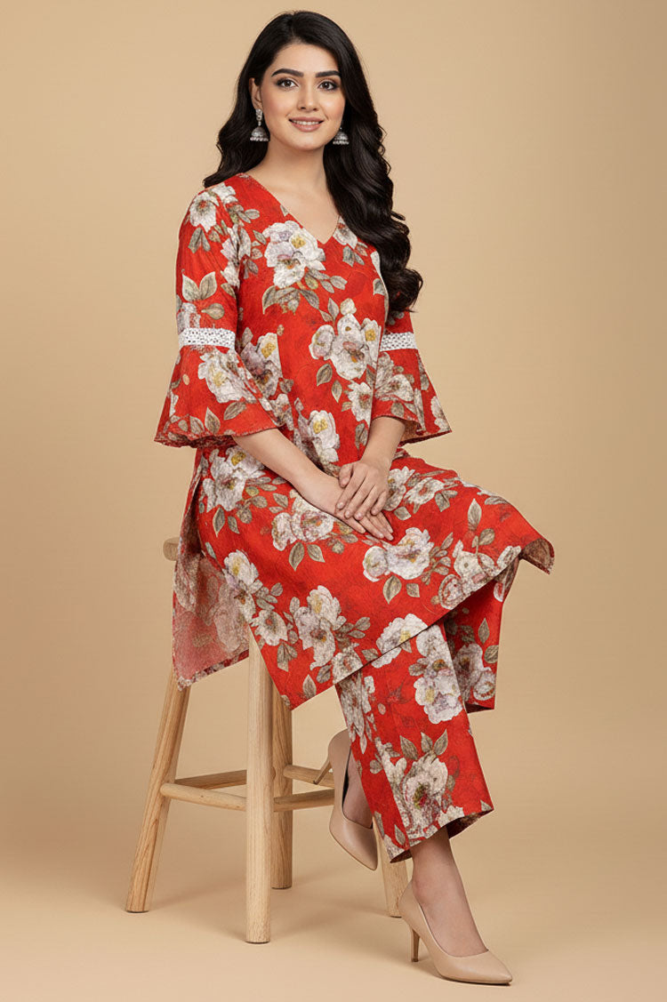 D # 04 PRINTED BANADORA 2 PCS SHIRT & TROUSER