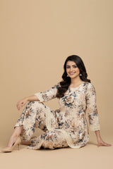 D # 05 PRINTED BANADORA 2 PCS SHIRT & TROUSER