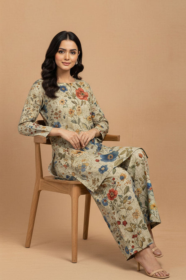 D # 06 PRINTED BANADORA 2 PCS SHIRT & TROUSER