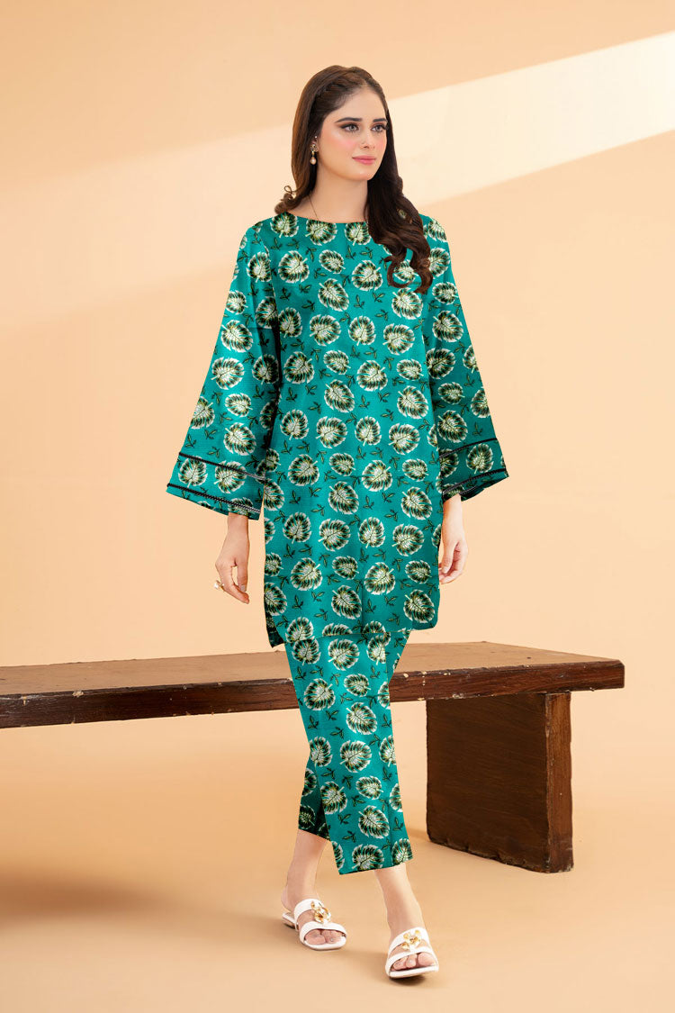 DES # 1129 SPORTING GREEN 2 PCS UNSTITCHED