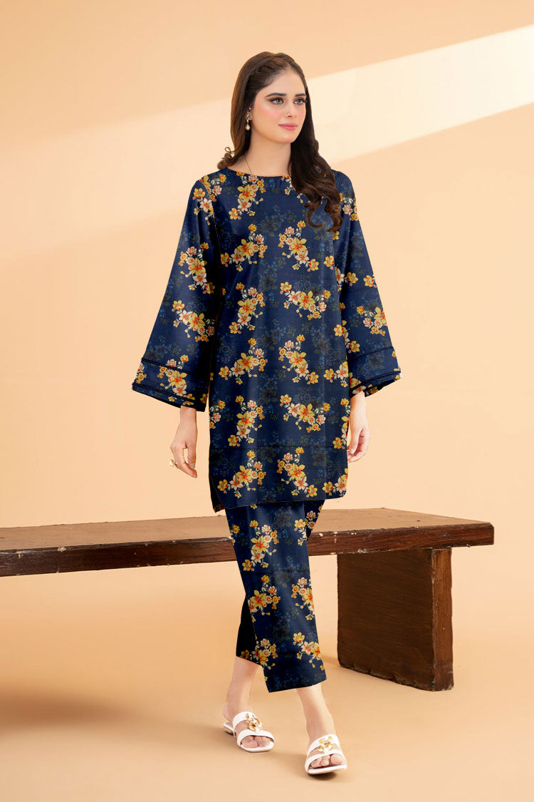 DES # 1126 NAVY 2 PCS UNSTITCHED