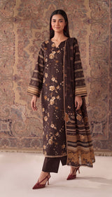 D#V-835-03-BROWN VISCOSE LINEN 3PCS