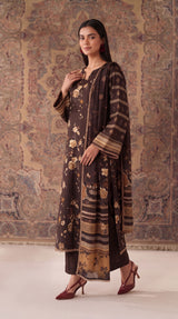 D#V-835-03-BROWN VISCOSE LINEN 3PCS