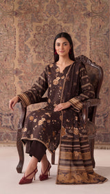 D#V-835-03-BROWN VISCOSE LINEN 3PCS
