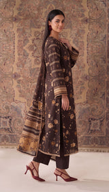 D#V-835-03-BROWN VISCOSE LINEN 3PCS