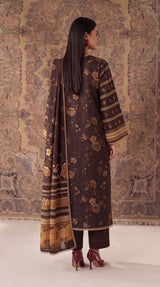 D#V-835-03-BROWN VISCOSE LINEN 3PCS