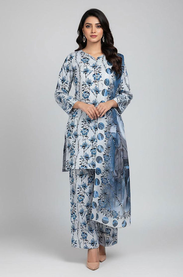 D#7040 DIGITAL CLASSIC LINEN 3PCS UNSTITCHED