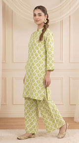 D# 1354 Pale Green 2 PCS Unstitched Lawn
