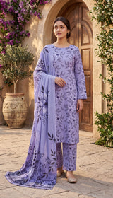 D#18 LAVENDER 3 PCS UNSTITCHED