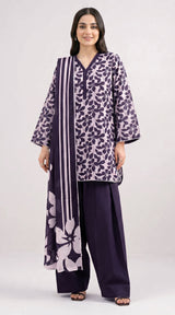 D# 4017 Banadora Lawn 3 Pcs Unstitched