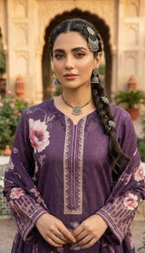 D# 5552 Majanta Lawn 3 Pcs Unstitched