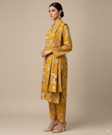 D#7056 MUSTARD DIGITAL CLASSIC LINEN 3PCS UNSTITCHED