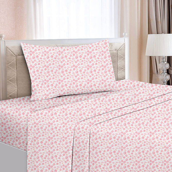 LBS-34119 BED Light Pink Bed  SHEET SET-T-150
