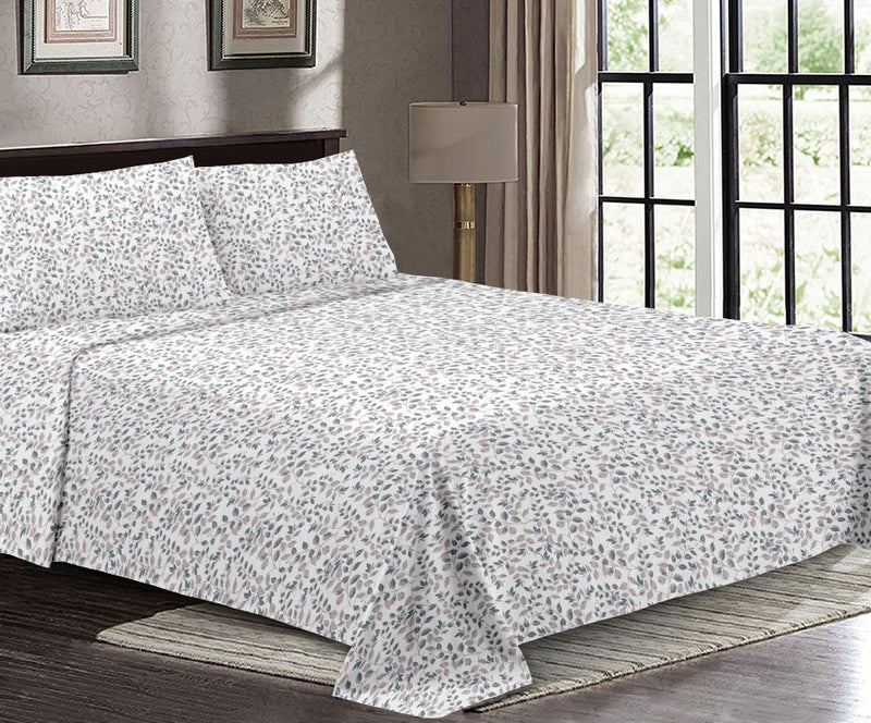 LBS-40441-KING BED SHEET SET BLUE T-150