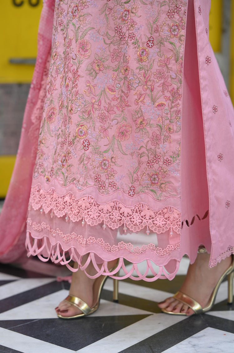 LN-09 BLUSH PINK 2 Piece Unstitched Shirt & Trouser