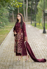 LNF-14-BURGUNDY 3 Piece