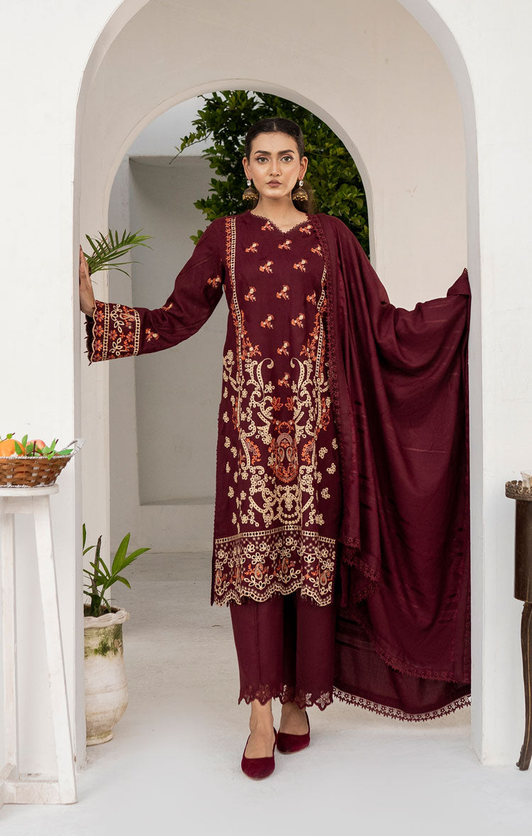 LNF-14-BURGUNDY 3 Piece