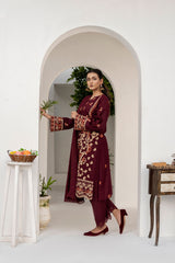 LNF-14-BURGUNDY 3 Piece