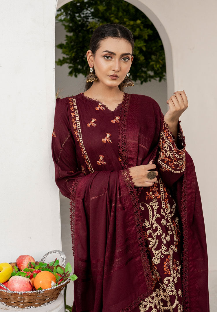 LNF-14-BURGUNDY 3 Piece