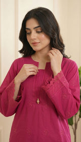 LNF 183 BRIGHT ROSE 2 PCS SHIRT & TROUSER