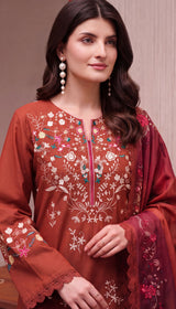 LNF-216 BURNT ORANGE 3 PCS
