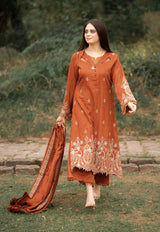 LNF-25-BURUNT ORANGE 3 Piece