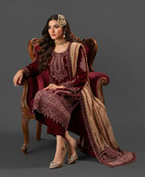 LNF-102 MAROON LUXURY VALVET
