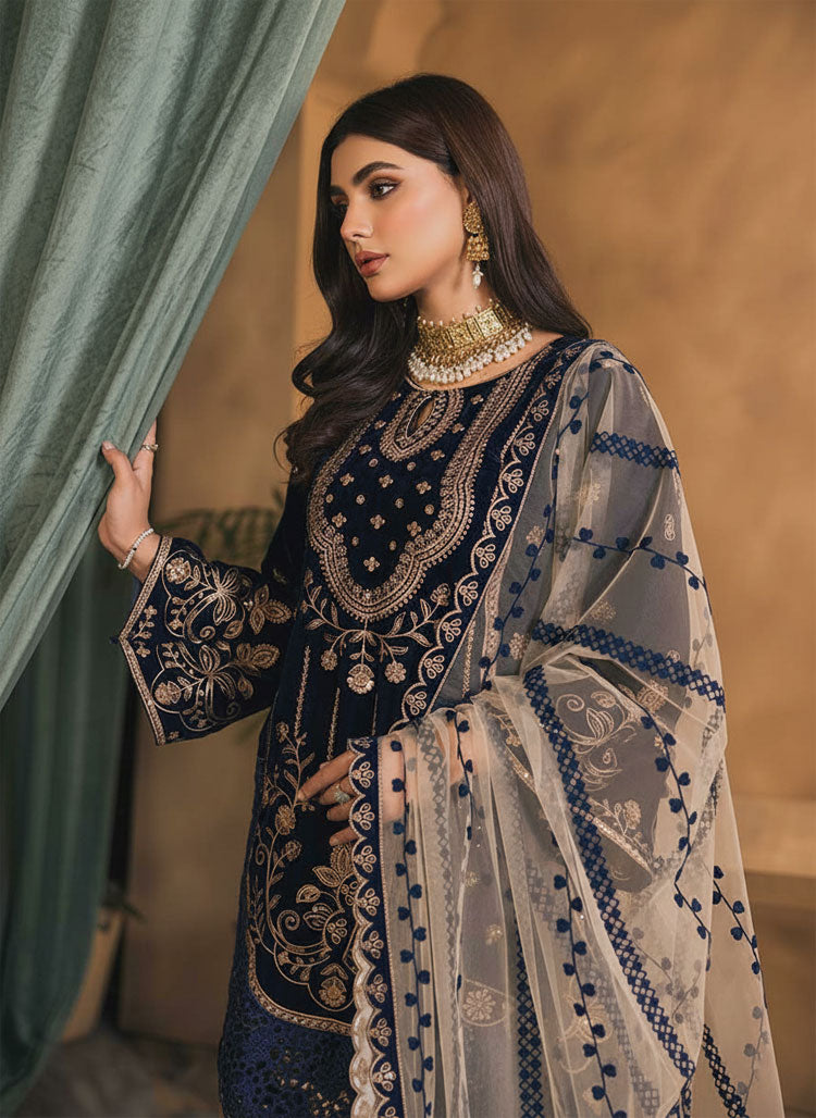 LNF-103 NAVY BLUE LUXURY VALVET