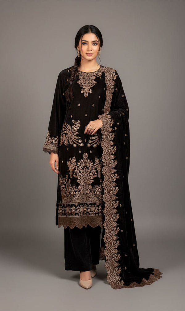 LNF-106 DEEP BROWN LUXURY VALVET