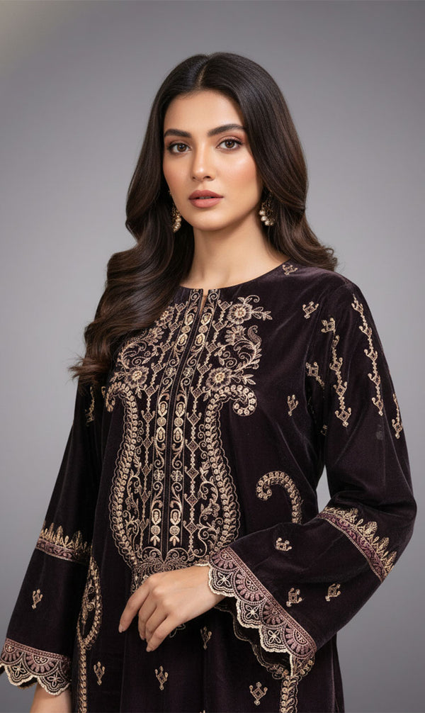 LNF-107 DEEP BROWN LUXURY VALVET