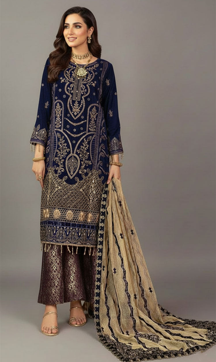 LNF-110 BLUE LUXURY VALVET