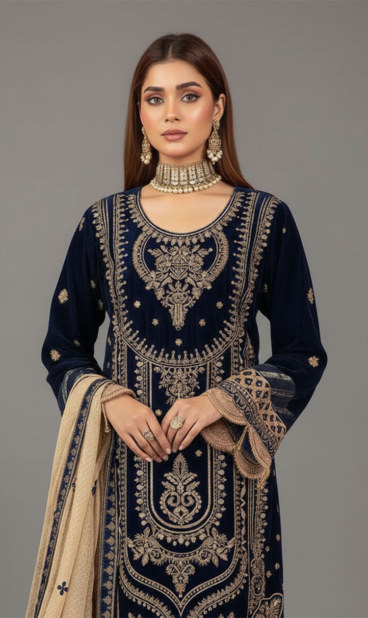 LNF-112 BLUE LUXURY VALVET