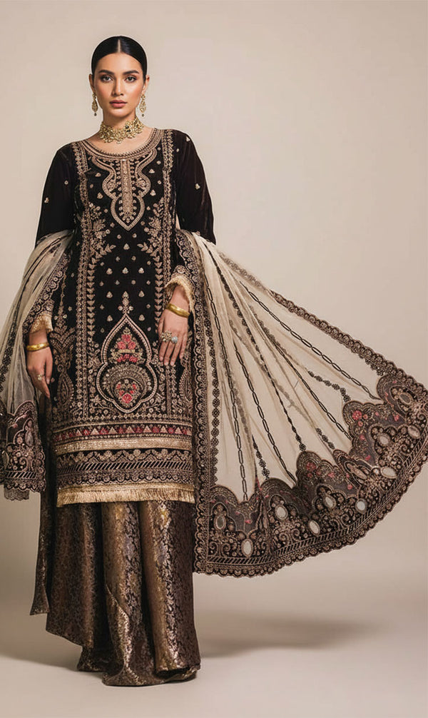 LNF-119 DEEP BROWN LUXURY VALVET