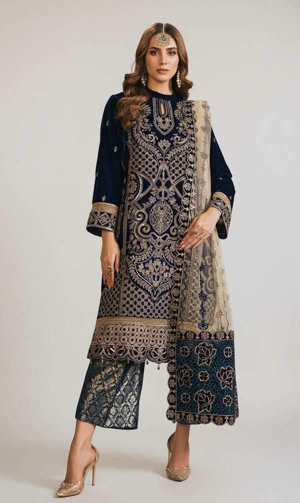 LNF-120 BLUE LUXURY VALVET