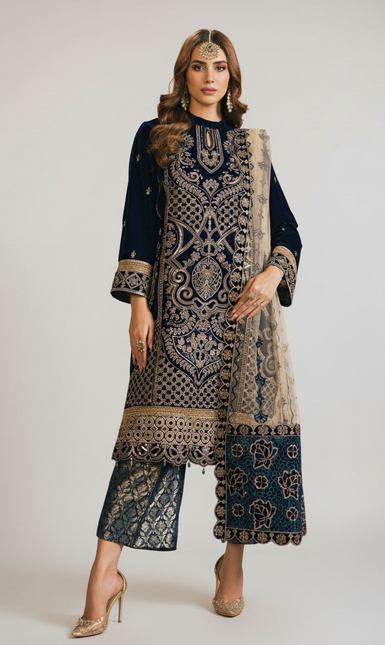 LNF-120 BLUE LUXURY VALVET