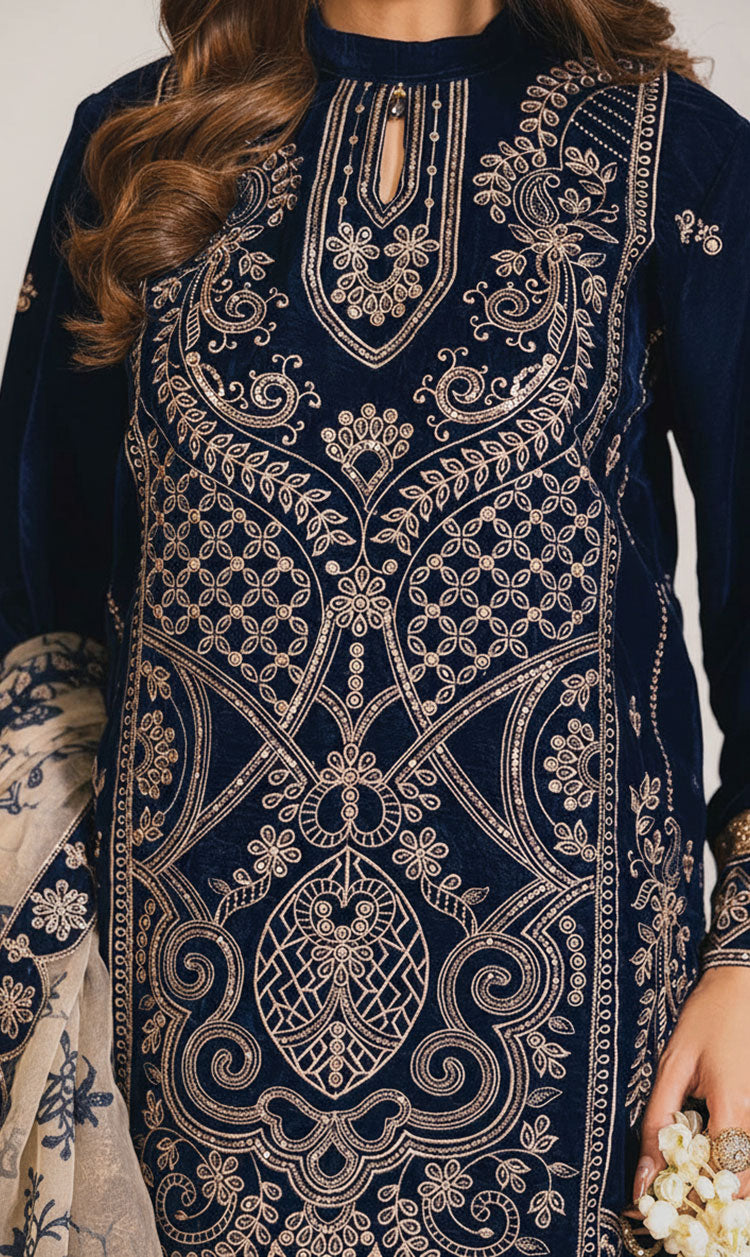 LNF-120 BLUE LUXURY VALVET