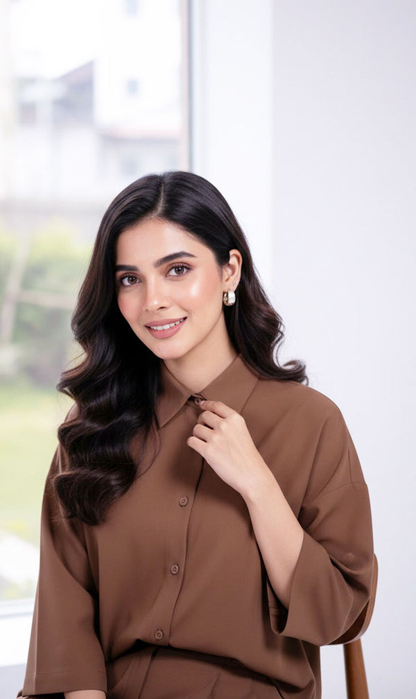 LNF-124 MOCHA MOUSSE RTW SHIRT & TROUSER