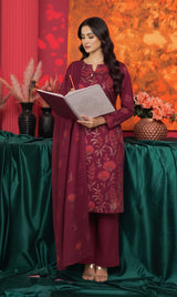 LNF-144 Deep Pink Karandi 3 Piece Unstitched