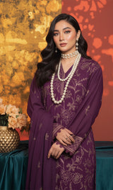 LNF-152 Magenta Karandi 3 Piece Unstitched