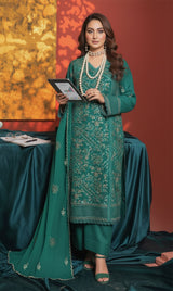 LNF-155 Green Karandi 3 Piece Unstitched