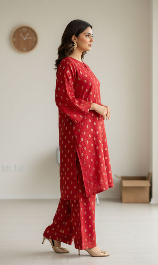 2 PCS LNF 162 SHIMMER RED UNSTITCHED