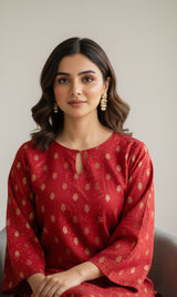 2 PCS LNF 162 SHIMMER RED UNSTITCHED