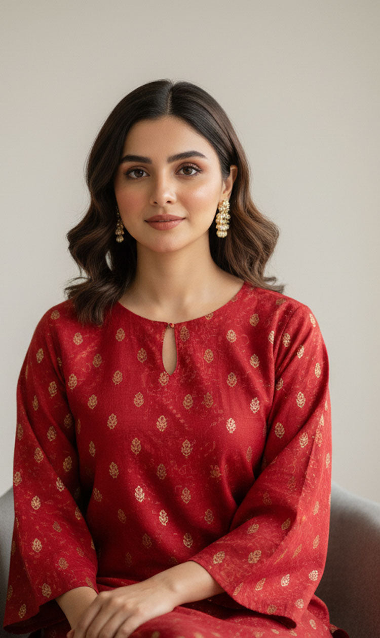 2 PCS LNF 162 SHIMMER RED UNSTITCHED