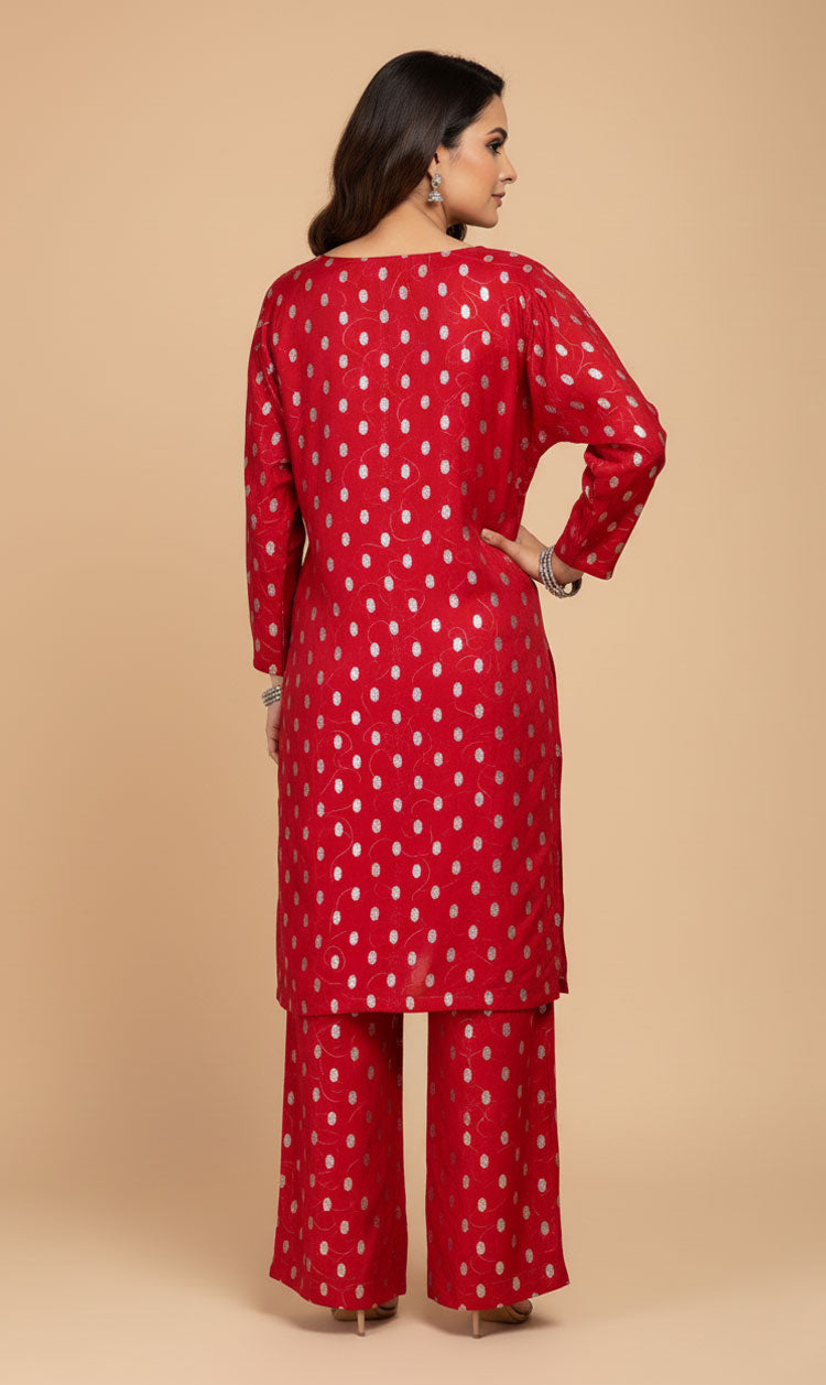 2 PCS LNF 162 SHIMMER RED UNSTITCHED