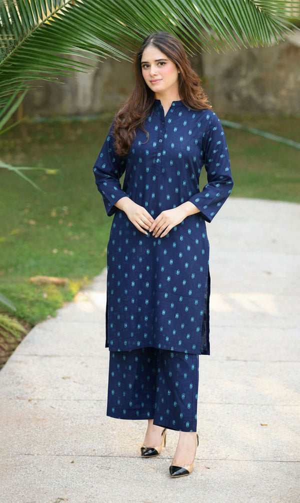 2 PCS LNF 164 SHIMMER BLUE UNSTITCHED